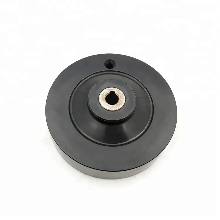 Hot sale black M8 valve aluminium corrugated handwheel
