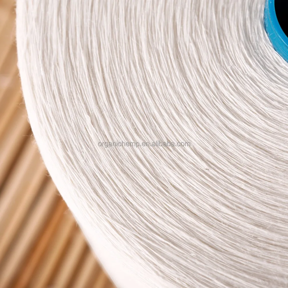 OCS Certified 55% Hemp 45% Organic Cotton Blended Yarn 21S for Weaving and Knitting