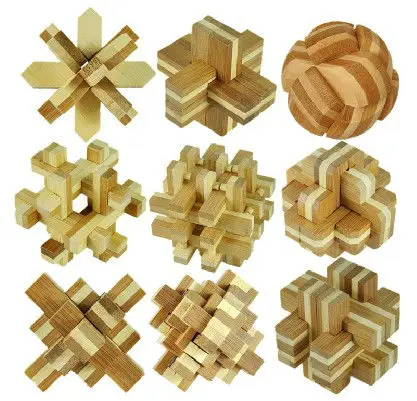 
Wooden Puzzle Set,Intelligent Toys For Adult,Iq Puzzle 3D Wooden Puzzle Cube 