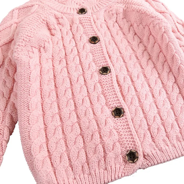 Factory OEM 100% cotton baby Girls clothing knit sweater design