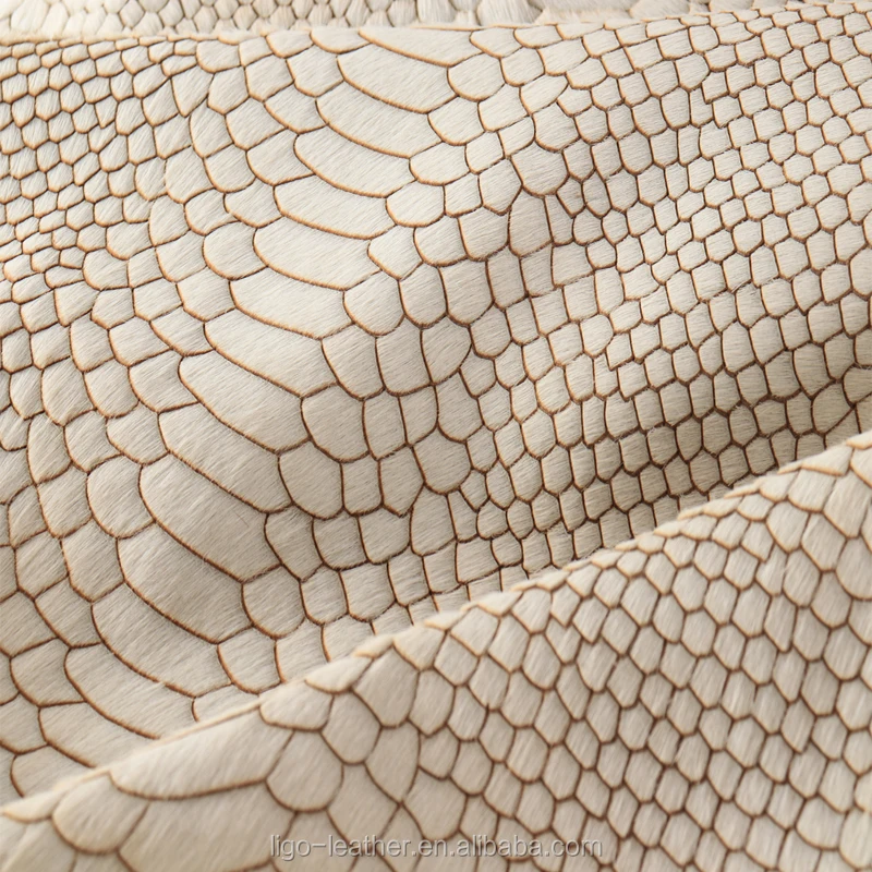Волосы на натуральной коровьей с рыбьей чешуи кожа для обивки ремесленных ковер