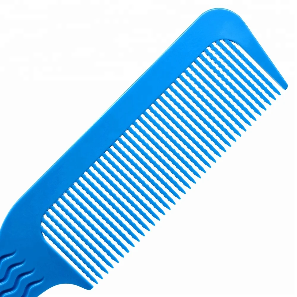 Unique Anti-staitc Salon Hairdressing Wave Tooth Flat Top Clipper Comb Barber Hair Cutting Comb