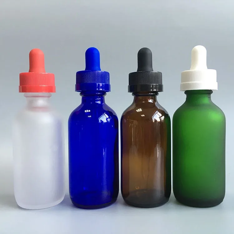 15ml 30ml 60ml 120ml matte colored red white tamper proof cap boston round dropper pipette glass bottles for essential oils