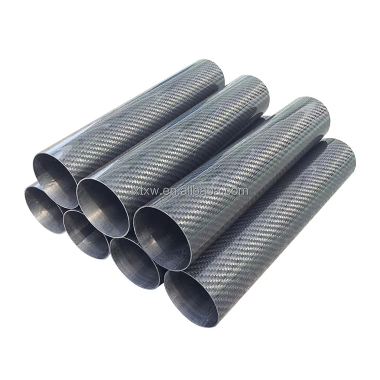 Высокопроизводительная армированная трубка из углеродного волокна с поверхностью 3k, трубка из углеродного волокна, шест из углеродного волокна, саржа 3k с высоким глянцем