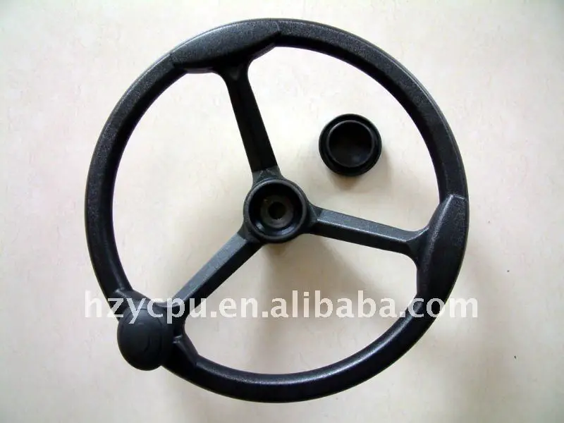 
Black universal steering wheel PU foam 