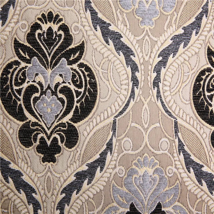 Home textile upholstery jacquard curtain blackout fabric