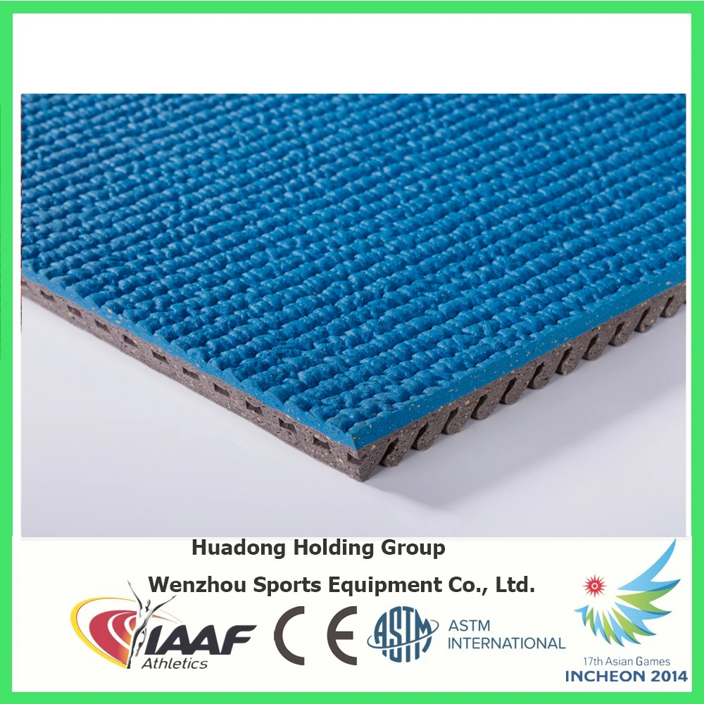 EPDM top prefabricated synthetic rubber running track material for 400 meter standard track and field