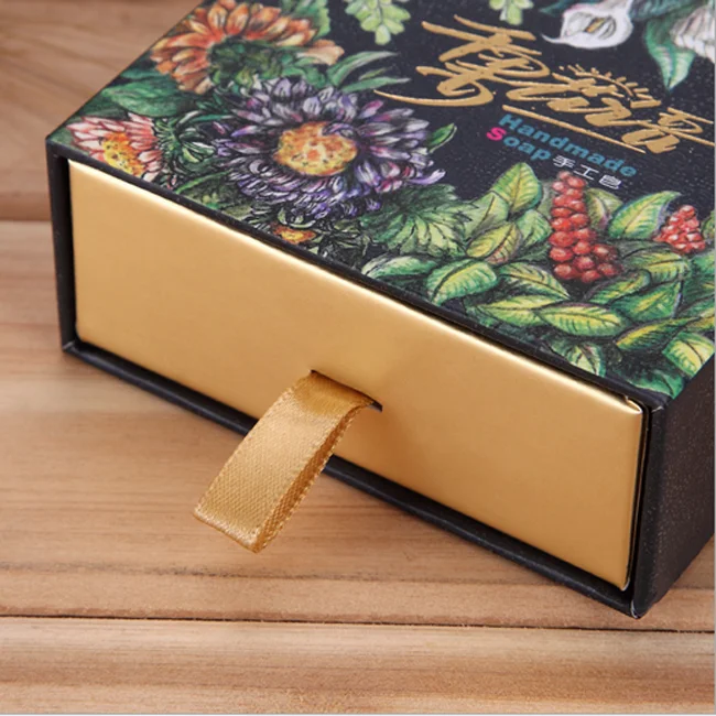 Luxury Cosmetic Packaging Drawer Shape Box for Hand Soap Gift Pack