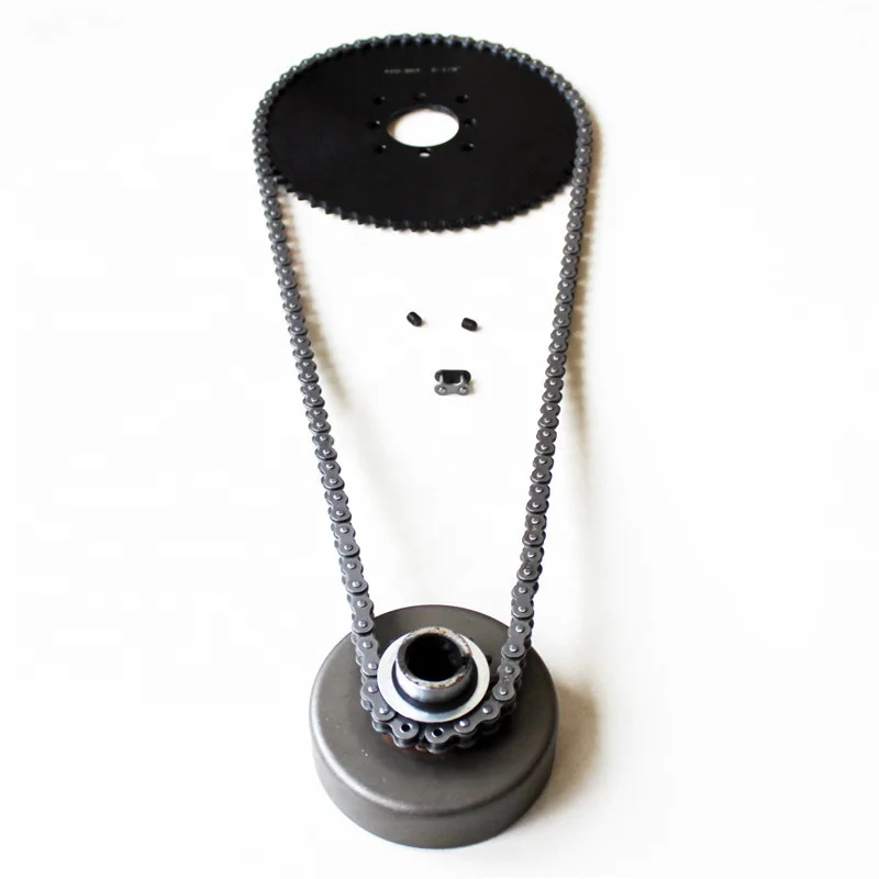 1600 25.4mm Clutch, Chain #41/420, Black 60T Sprocket Go Kart, Mini Bike