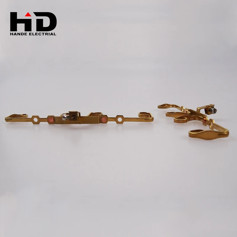 Thickness 0.5mm - 0.8mm power socket metal parts brass contact
