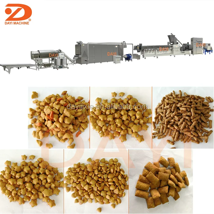 
Dayi dry animal pet dog food pellet making processing extruder 