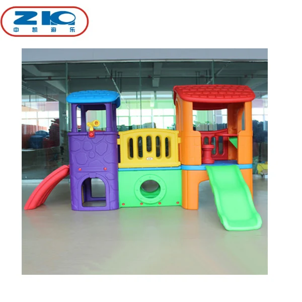 colorful playground items Outdoor Kids Plastic Slide baby playhouse for sale