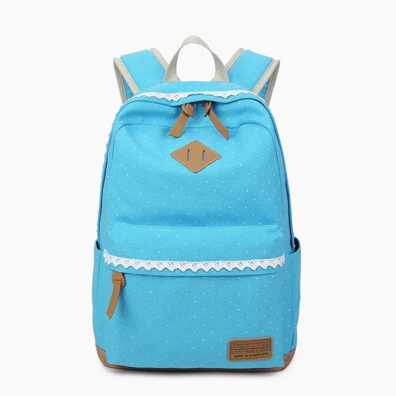 New Design Name Brand Custom Child Zipper Backpacks Canvas Girls Backpack School Bag