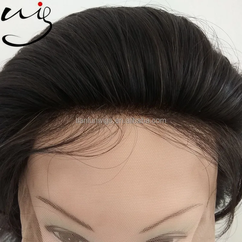 wholesale high quality Indian remy virgin Human Hair wigs natural straight wave short full lace wigs for black women