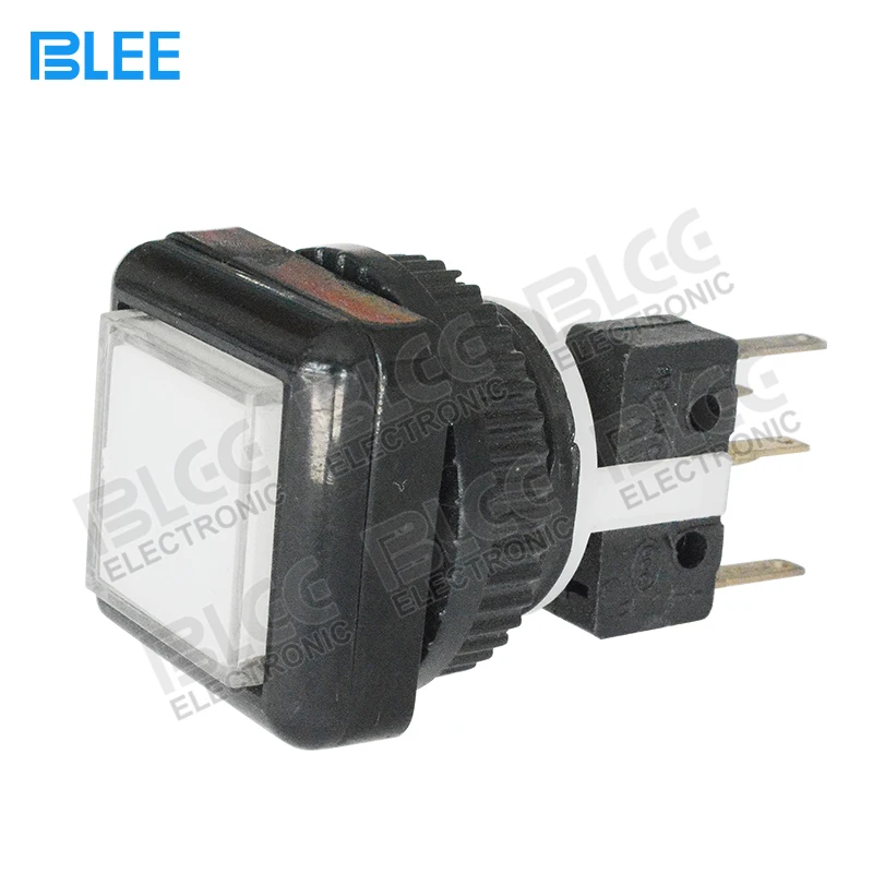 Arcade machine parts factory direct wholesale 5 Pin zero delay illuminated switch square LED arcade push button