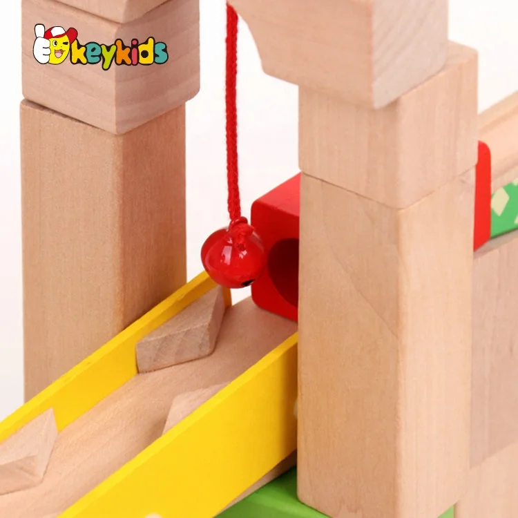 
2019 New arrival educational games wooden marble race track for children W04E087 