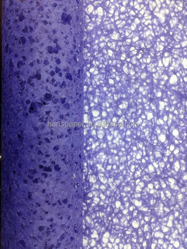 natural lace flower wrapping paper made from abaca fiber