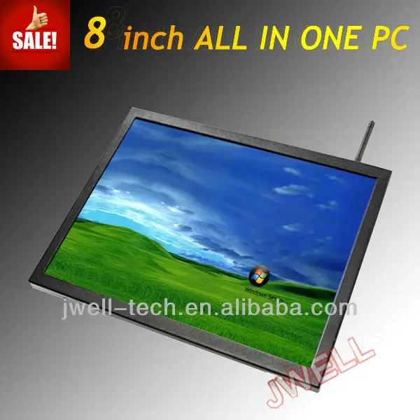 8 дюймов windows7 промышленных все в одной таблетке пк hdmi процессор intel d525 1.8 ггц двухъядерный 500gb