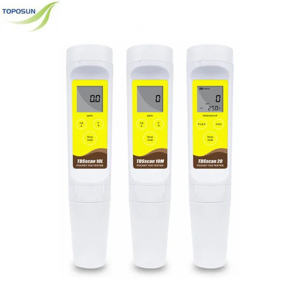 TPS-TDSscan10H Pocket TDS Tester, Pen Type TDS Meter for Aquaculture and Hydroponics Analysis with CE