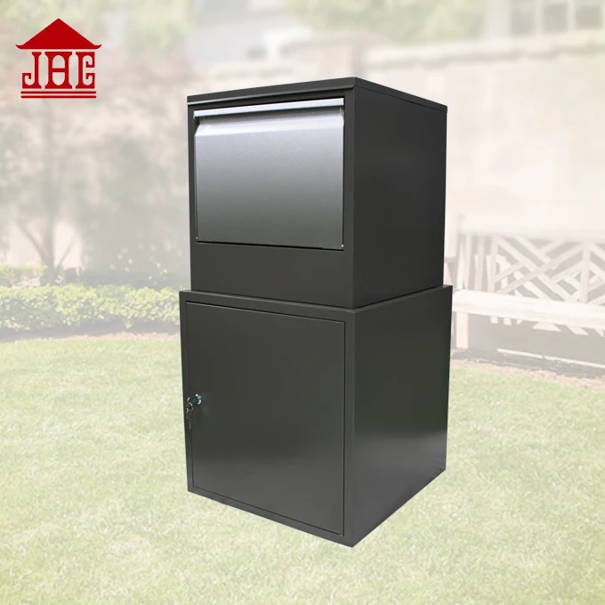 JHC6005 metal parcel drop box/delivery lbox/ large secure parcel box outdoor