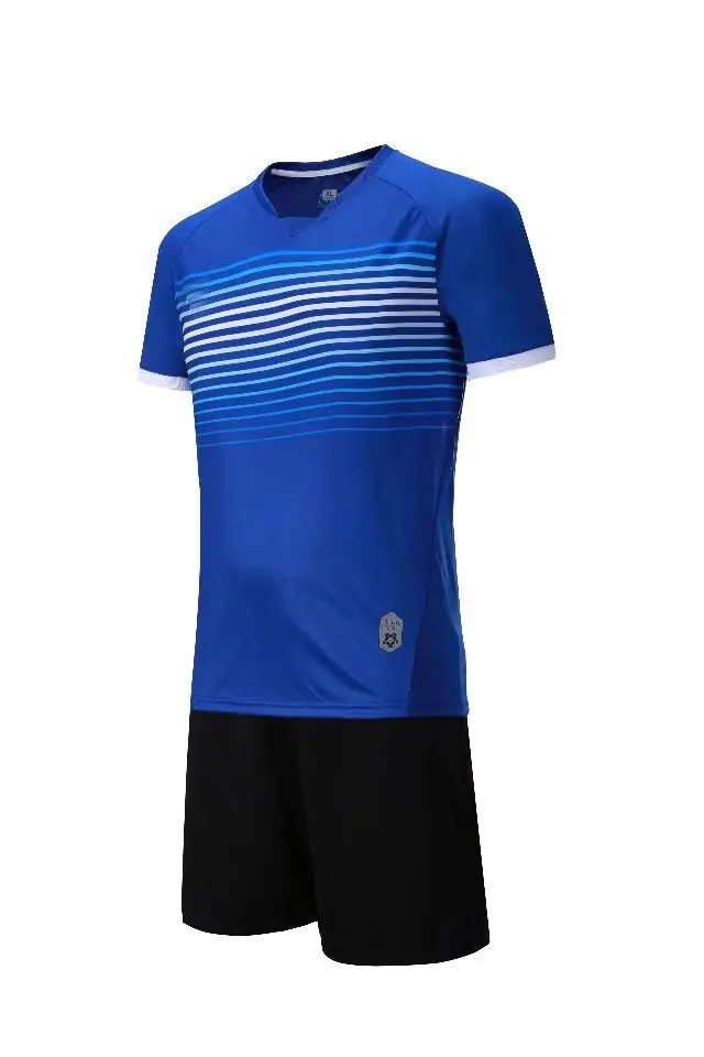 Quality soccer jersey 100% polyester micromesh  football teams uniforms in adult and kids sizes in stock