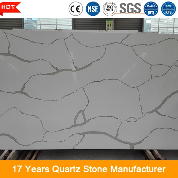 
New style calacatta engineered stone quartz for Interior design 