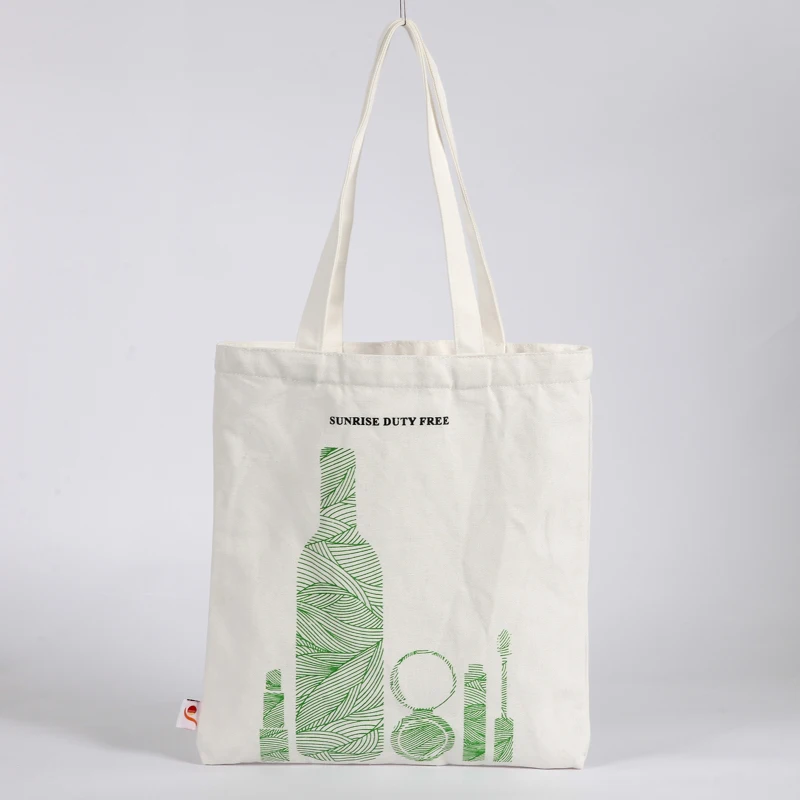 wholesale white thick cotton tote bag for promotion