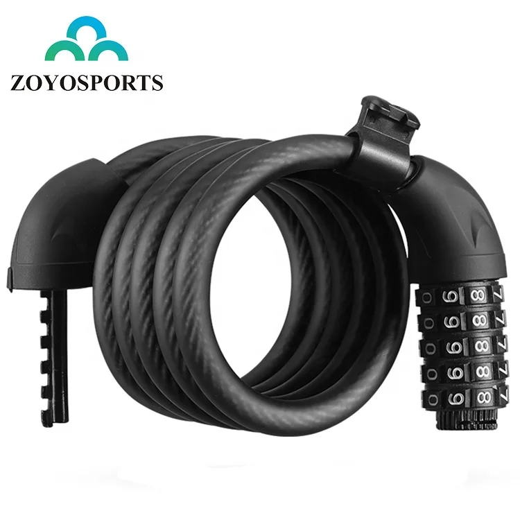 Замок велосипедный ZOYOSPORTS 1 2/1 5 м кодов из нержавеющей