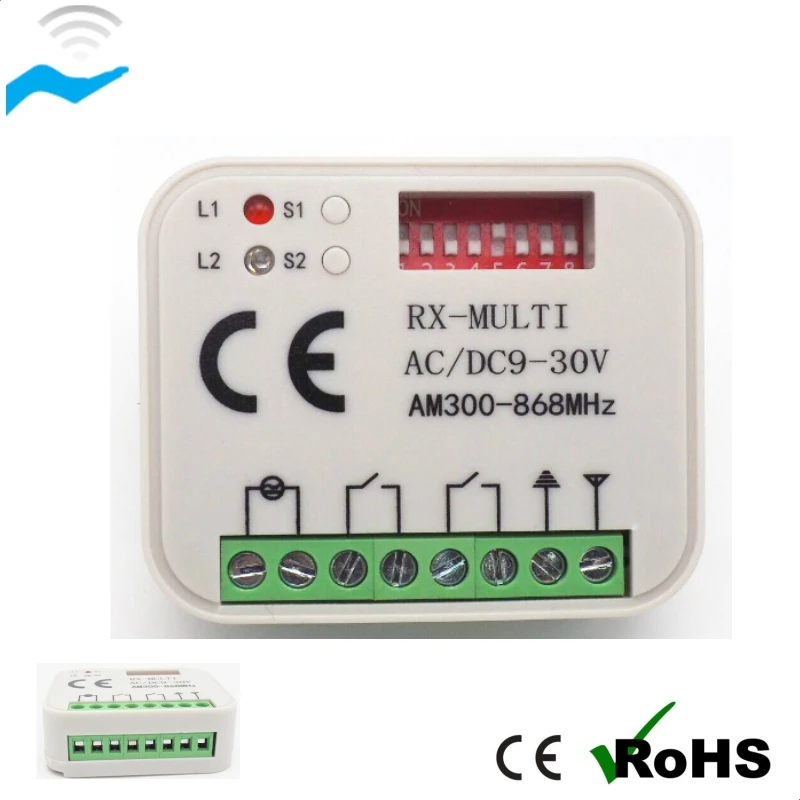 hcs301 rolling code chip remote controller 300-868mhz