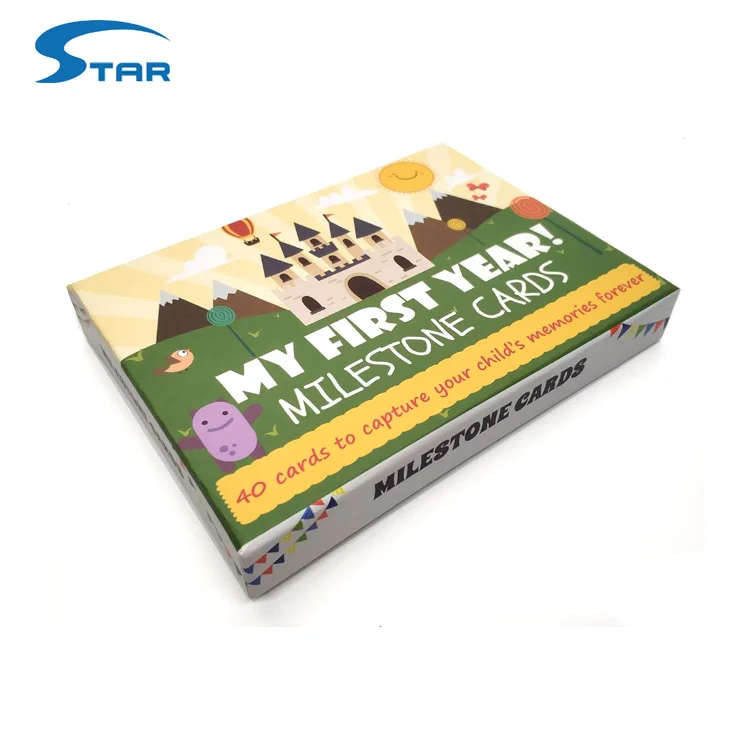 Custom milestone baby cards