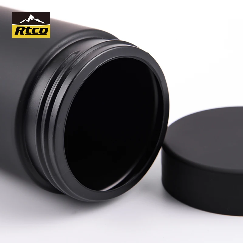 China Manufacturer RTCO HDPE Soft Touch Bottle Jar Custom Protein Powder Container