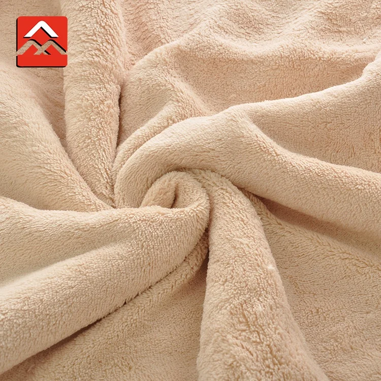 Double Sides Super Soft Coral Fleece Sherpa Animal Monkey Baby Blanket