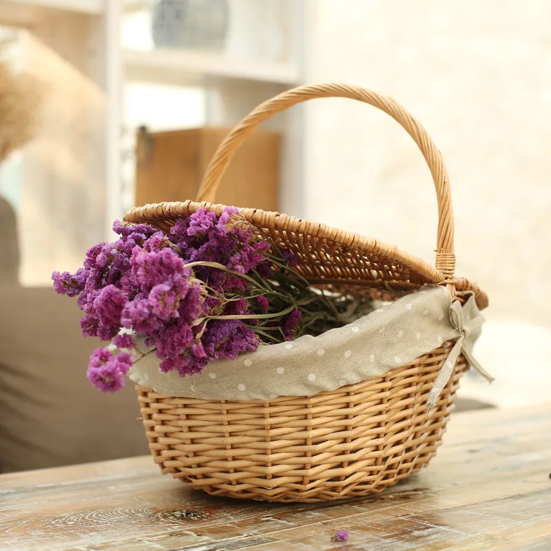 YRMT, корзина для пикника из ивы с подкладкой, корзина для пикника ручной работы