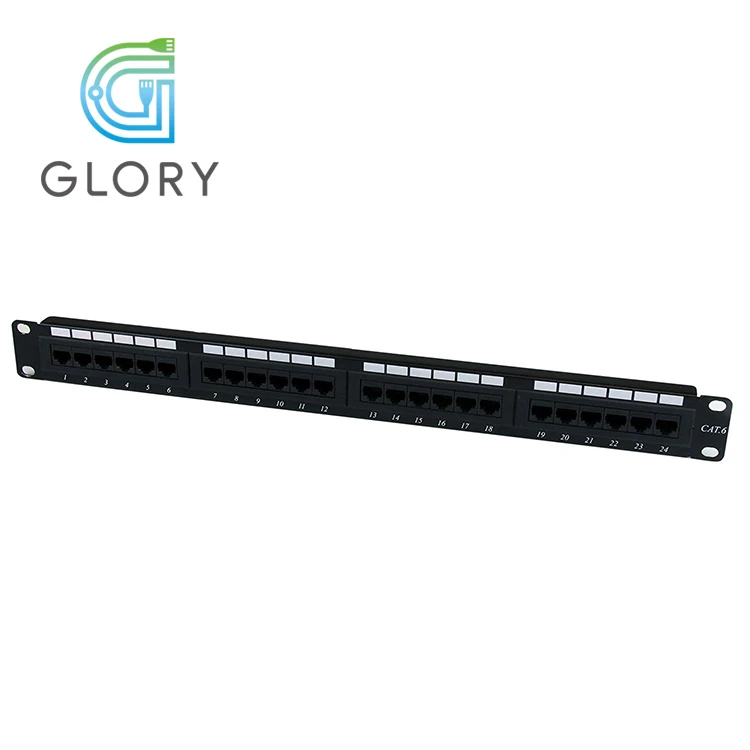  Glory с золотым покрытием экранированный 24 порт волокна настенное крепление коммутационная