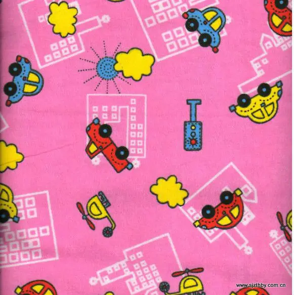 China factory cotton fabric flannel baby fabric