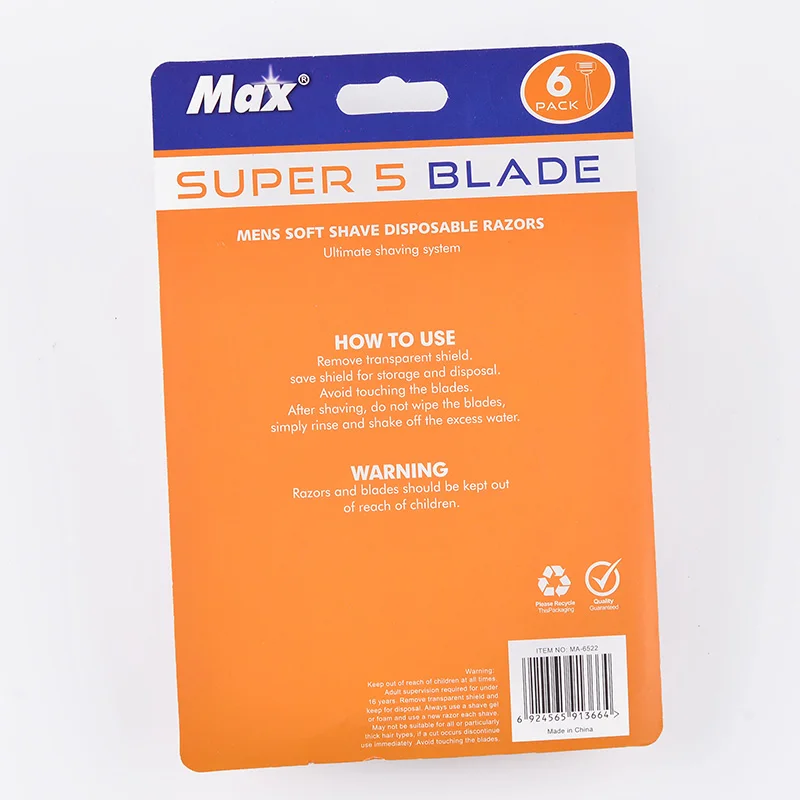 5 Shaving Razor Sweden Blade