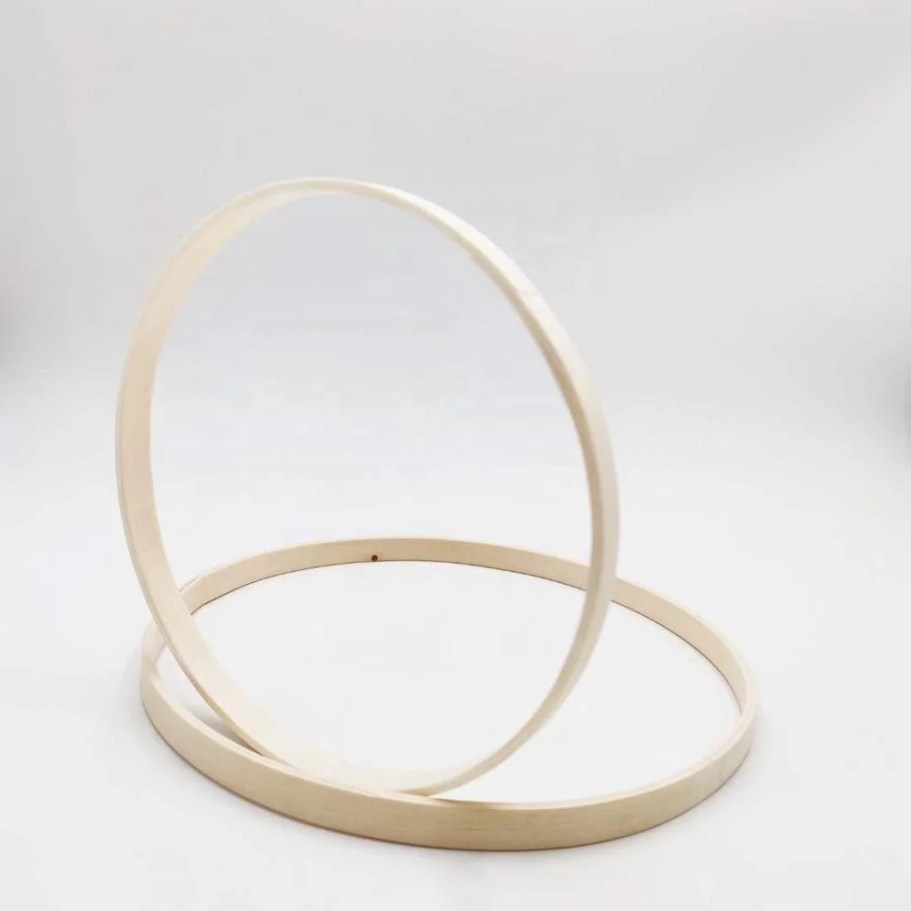 4/6/8 inches plywood multipurpose tool round circle wooden hoop for crafts
