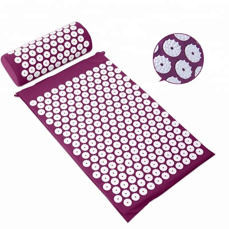 Stress Relief   acupressure mat and pillow set   massage mat