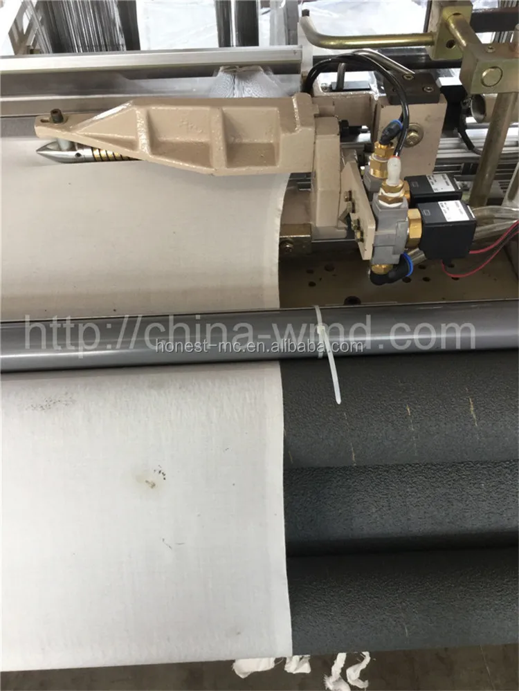 Industrial saree weaving machine air jet loom in Indian factory