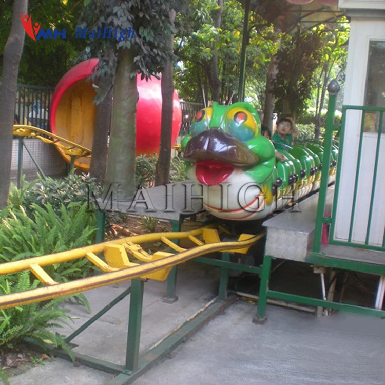 Factory Direct Amusement Equipment Fruit Worm Roller Coaster