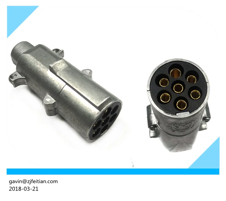 
truck trailer 7 core electrical spiral cable Trailer socket 8JA003831001 782692 81254350199 