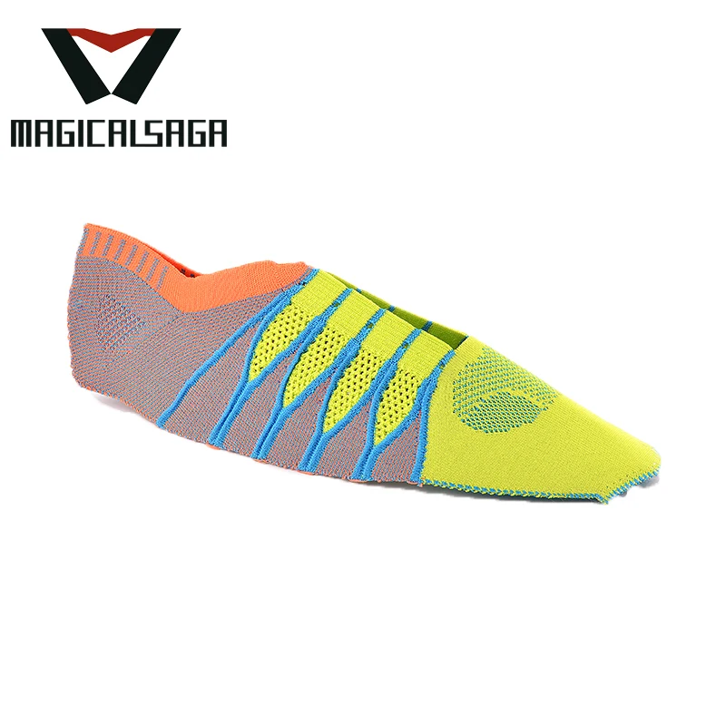 Customized high quality polyester fabric custom basketball fly knit sport shoes upper