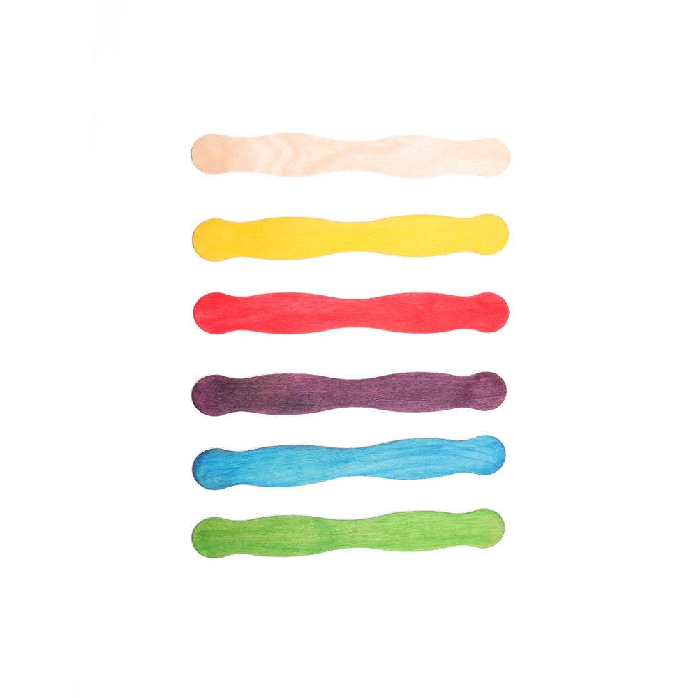 Poplar Wood Material Art Craft Wavy Sticks Supplier in China