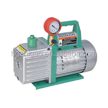 Single stage electric vacuum pump with gauge and valve for new refrigerant