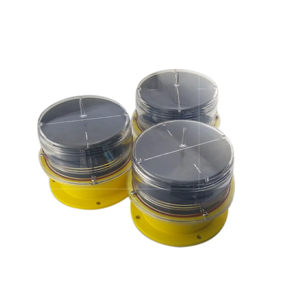 Red LED Low Intensity Solar-Power Aviation Obstruction Lights / Solar Taxiway Light / Runway light