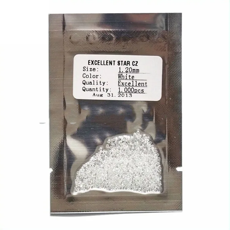 hot sale wuzhou machine cut white round cz stone