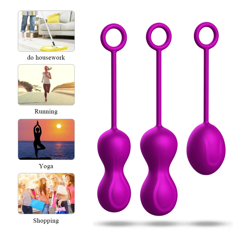 Full Silicone Kegel Ball Sets Vagina Exercise Ball Kit Sex Toys for Adult Rubber Ball Sex Toy for Female in Dubai