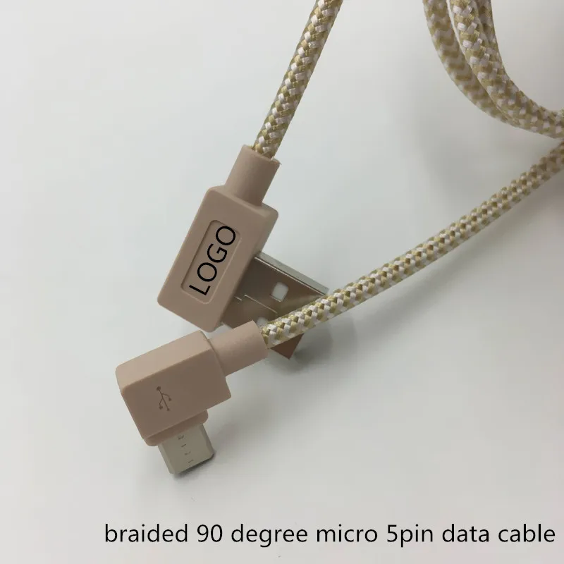 Запуск нового Micro USB 90 градусов зарядный кабель