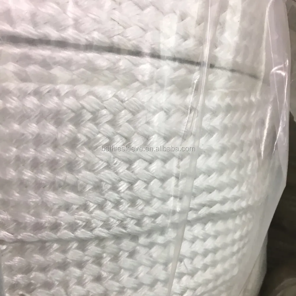 Industry Hose Fireproof Insulation Materials High Temperature Glass Fibre Sleeve for Pipes Heat Protection