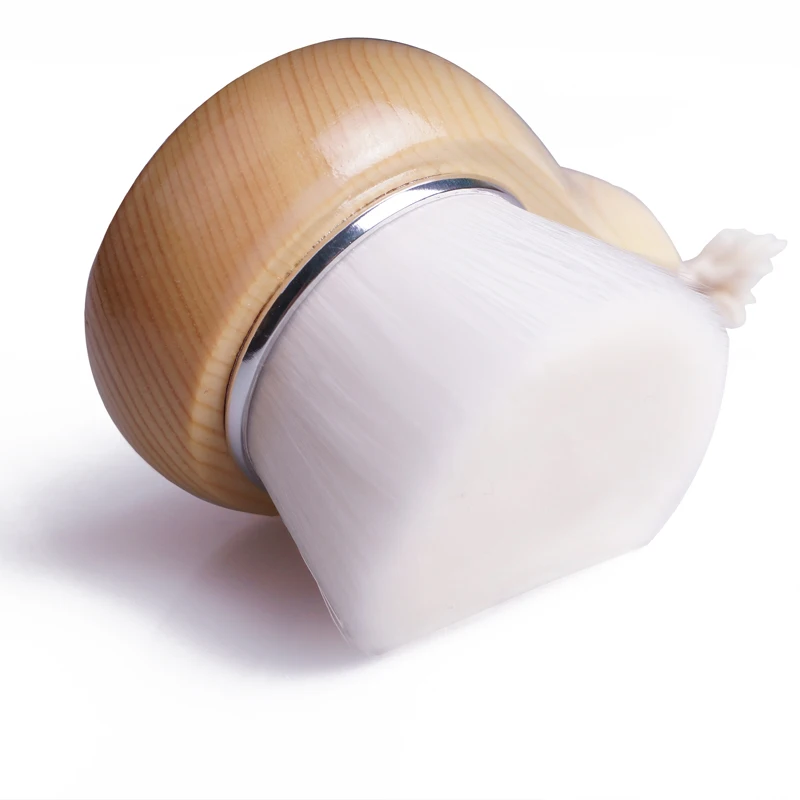 2020 year Best Selling Wood Handle Facial Brush Nylon Hair Cleaning Brush